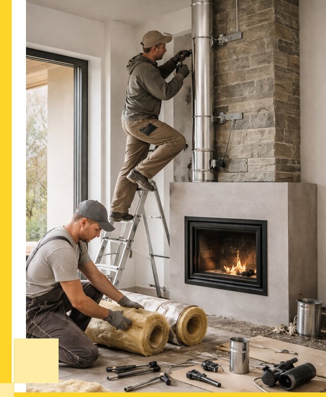 Монтаж дымоходов для каминов в Воркуте от 15422 р. ЭриданВрк