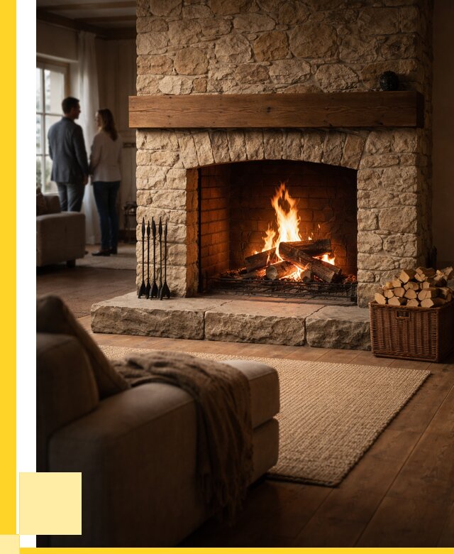 Открытые камины под ключ в Воркуте от 154215 р. ЭриданВрк