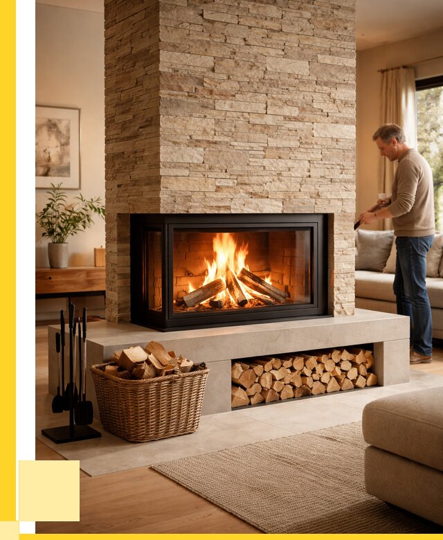 Дровяной камин под ключ в Воркуте от 205620 р. | ЭриданВрк