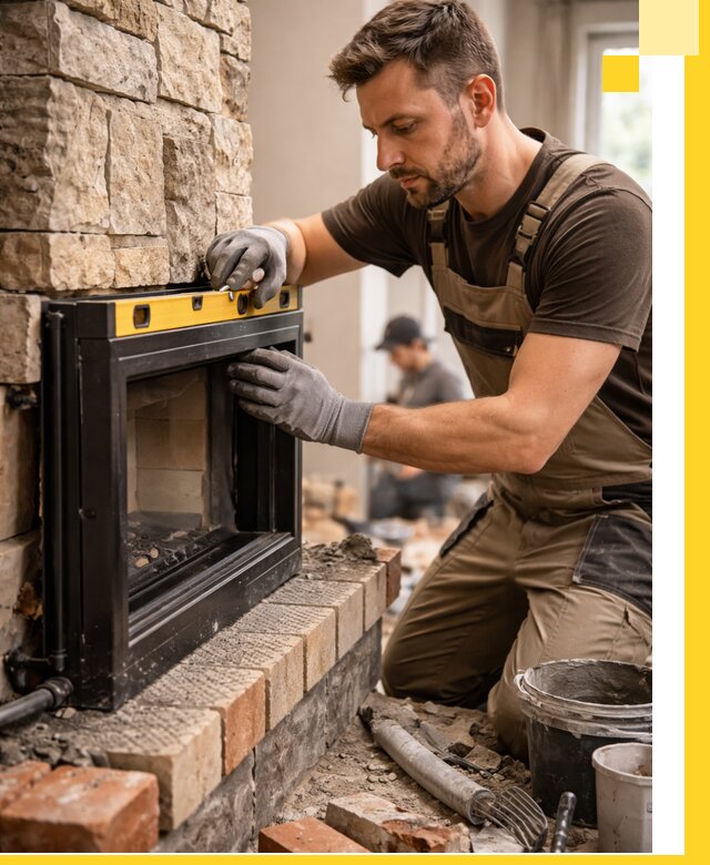 Дровяные камины под ключ в Воркуте: монтаж, обустройство