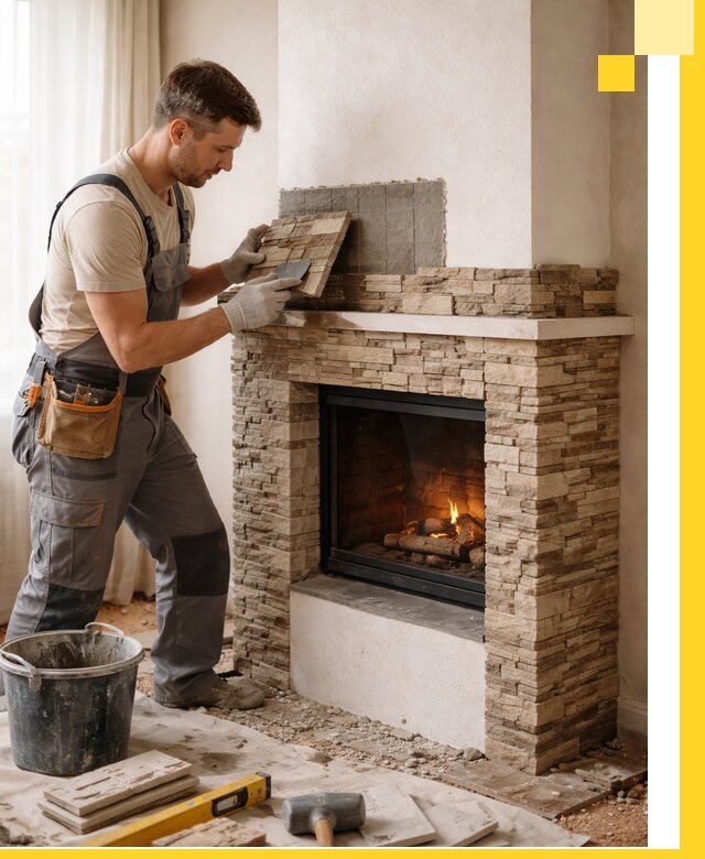 Изготовление и монтаж каминов для дома под ключ в Воркуте