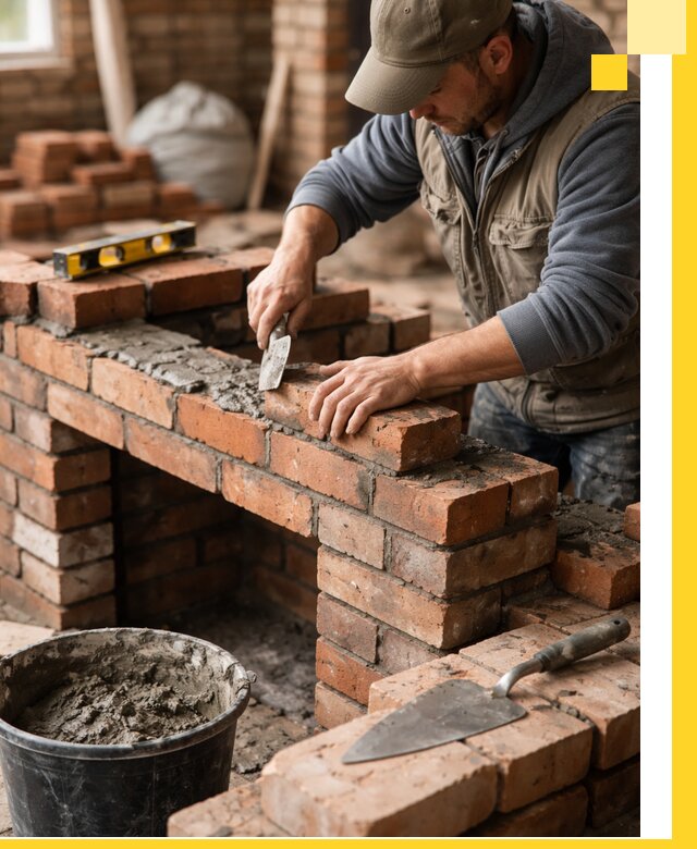 Кладка каминов под ключ в Воркуте профессиональная отделка и монтаж