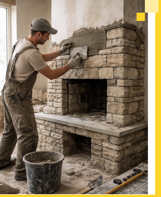 Строительство каминов под ключ в Воркуте от проектирования до монтажа