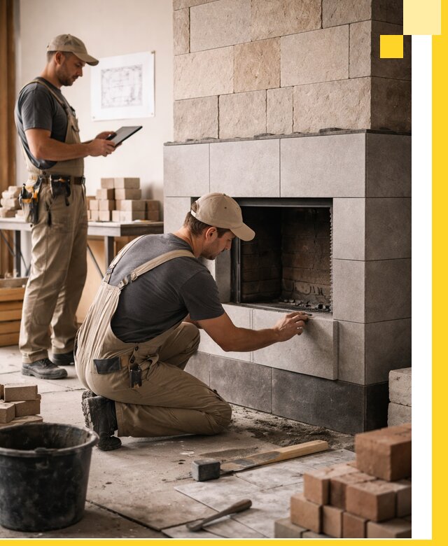 Индивидуальные проекты каминов и каминных систем в Воркуте