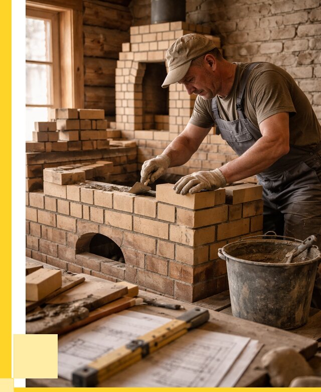 Кладка печей из кирпича в Воркуте цены от 30843 р. - ЭриданВрк