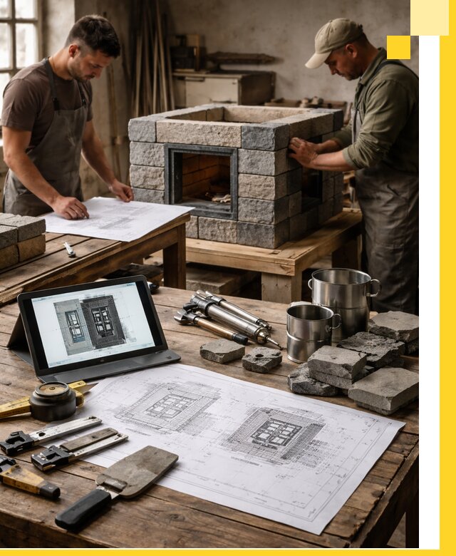 Разработка проектов печей с согласованием и монтажом в Воркуте