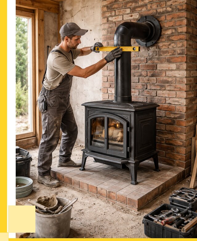 Монтаж печей установка банной печи в Воркуте от 15422 р. | ЭриданВрк