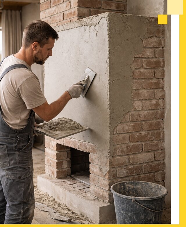 Отделка печей и облицовка каминов в Воркуте под ключ