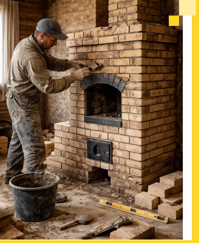 Кирпичные печи под ключ в Воркуте: проектирование и кладка