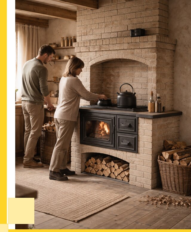 Печи с плитой в Воркуте от 46265 р. | ЭриданВрк — кирпичная печь