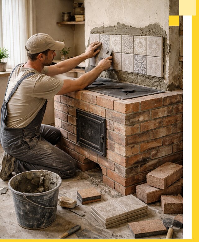 Печи с плитой на заказ монтаж гарантия и сервис в Воркуте