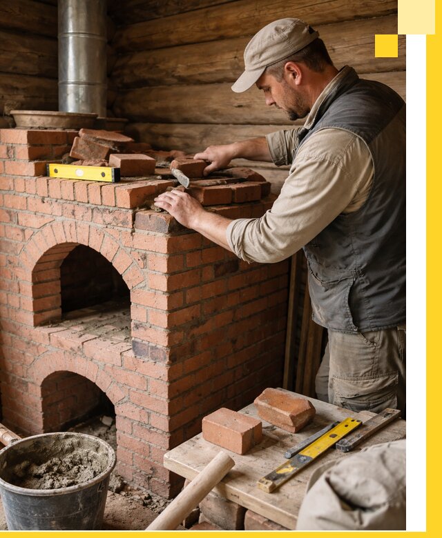 Изготовление и установка русских печей в Воркуте под ключ