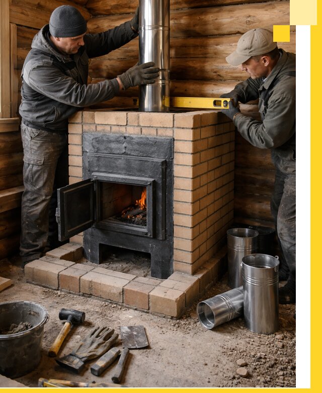 Проектирование, изготовление и установка банных печей в Воркуте