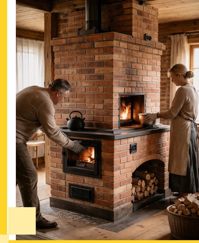 Печи для загородного дома под ключ в Воркуте от 82248 р. | ЭриданВрк