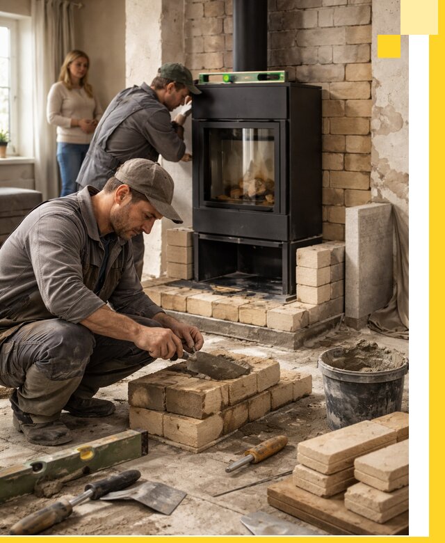 Печи и камины под ключ: проект, установка в Воркуте