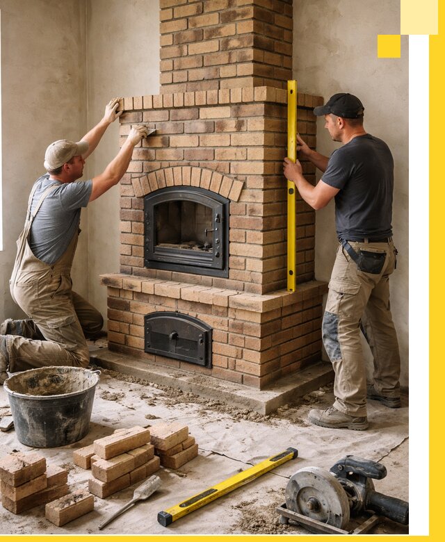 Продажа и установка печей и каминов для дома под ключ в Воркуте