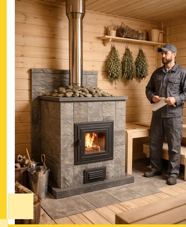 Печи для бани под ключ в Воркуте от 123372 р. | ЭриданВрк