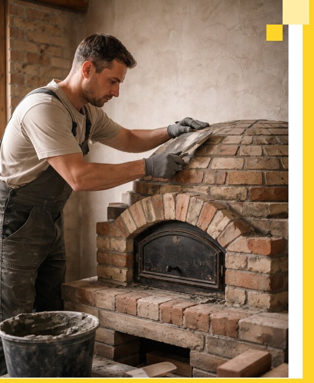 Изготовление и монтаж помпейских печей на заказ в Воркуте