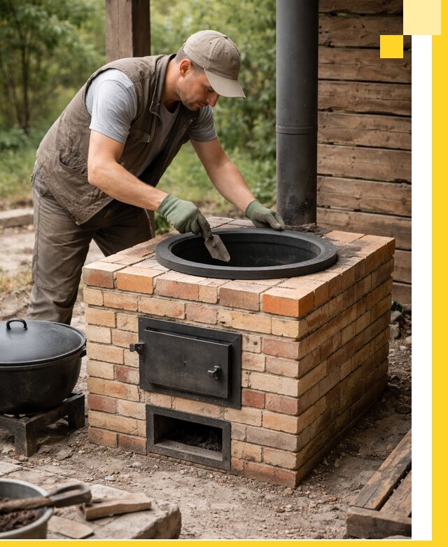 Изготовление и установка печей для казана в Воркуте под ключ