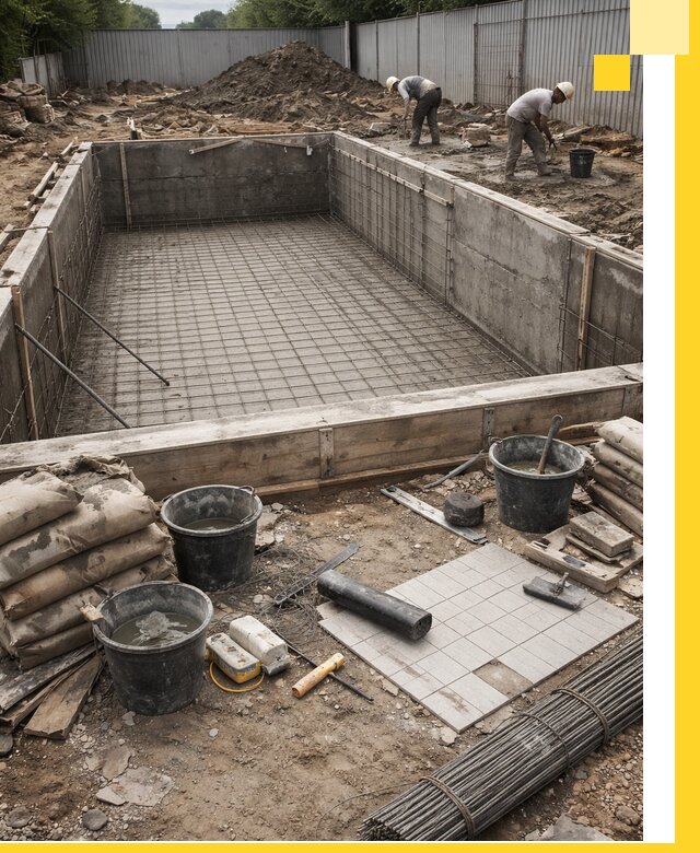 Строительство бассейнов под ключ в Воркуте, дизайн и монтаж