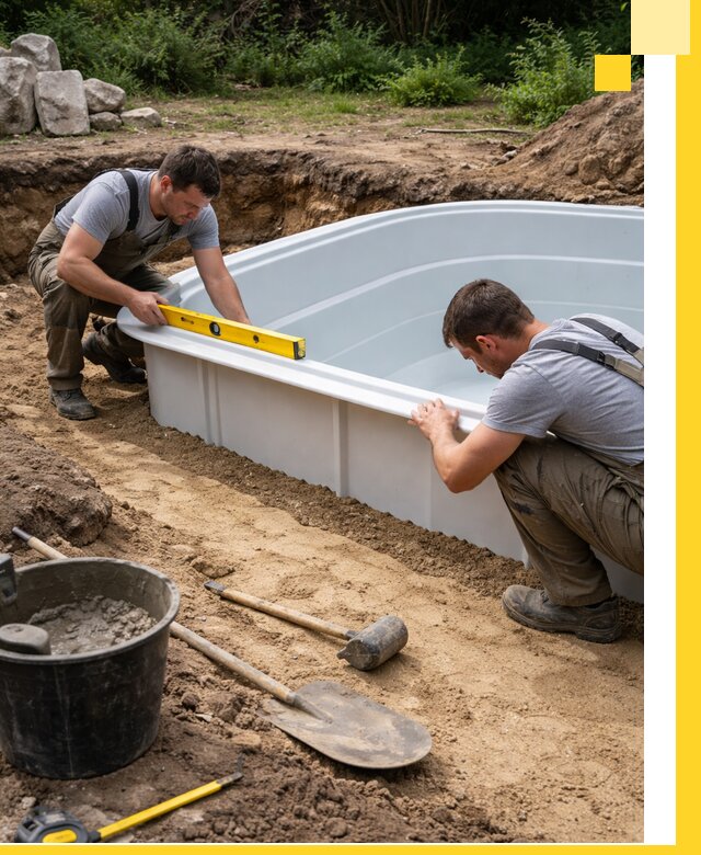 Производство и установка пластиковых бассейнов в Воркуте под ключ