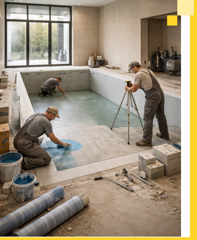 Проект и строительство закрытых бассейнов в Воркуте под ключ