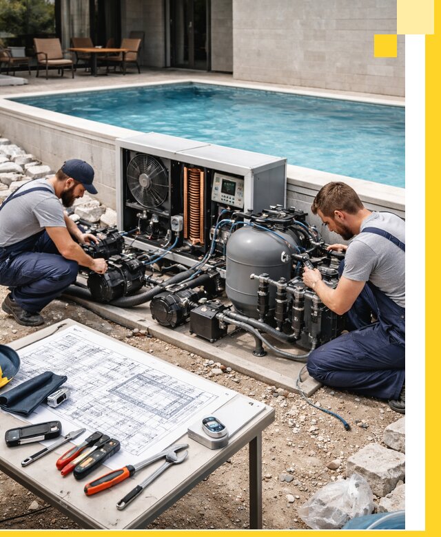 Проектирование и монтаж бассейнов с подогревом в Воркуте