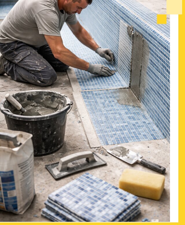 Укладка и ремонт мозаики для бассейнов под ключ в Воркуте