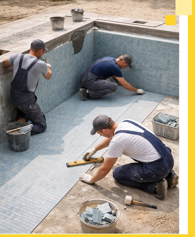 Укладка и установка плитки для бассейнов под ключ в Воркуте