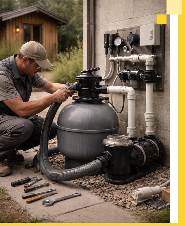 Продажа и монтаж фильтров и насосов для бассейнов в Воркуте