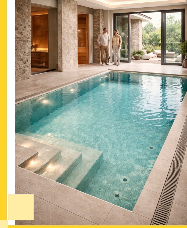 Бассейн во дворе в Воркуте: проект, отделка от 1233720 р. | ЭриданВрк