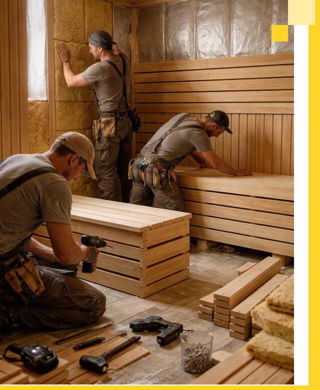 Профессиональное строительство саун под ключ в Воркуте