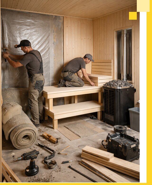 Проекты саун под ключ в Воркуте дизайн и строительство