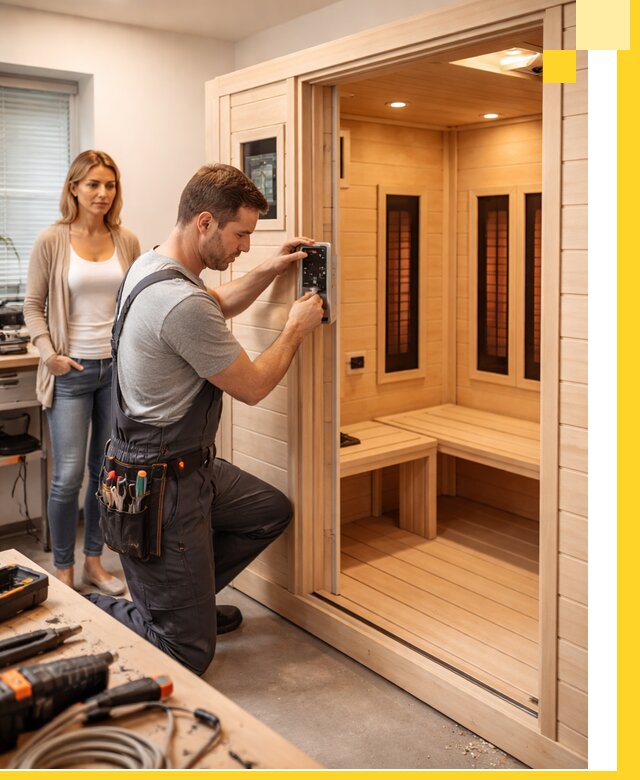 Инфракрасные сауны под ключ в Воркуте продажа и установка