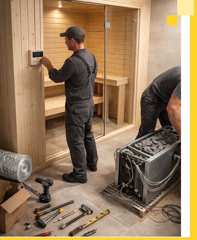 Поставка, установка и монтаж электрических саун в Воркуте