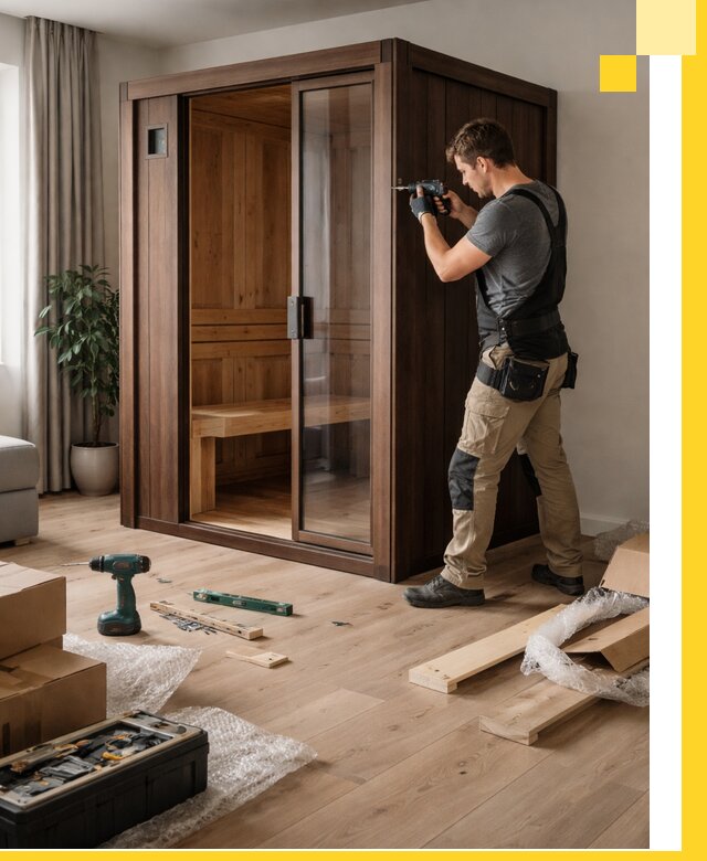 Установка и производство мини саун под ключ в Воркуте