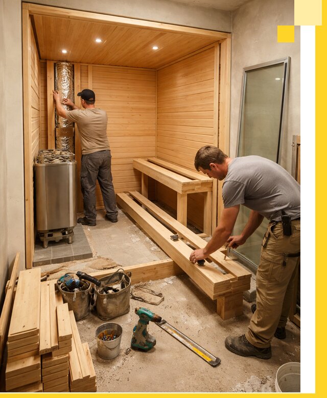 Проектирование и установка домашних саун под ключ в Воркуте