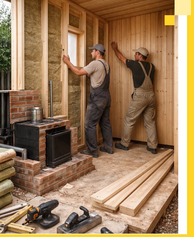 Строительство и установка дачных саун под ключ в Воркуте