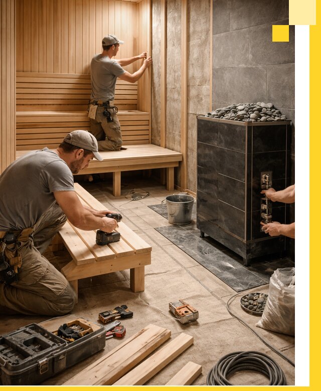 Дизайн и строительство интерьерных саун под ключ в Воркуте