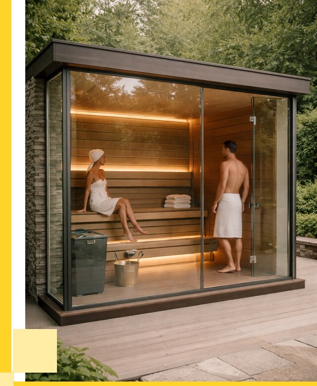 Сауна стеклянная и двери для сауны в Воркуте от 257025 р. | ЭриданВрк