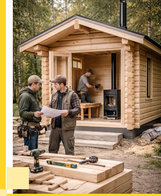 Монтаж бань под ключ в Воркуте — от 205620 р. | ЭриданВрк