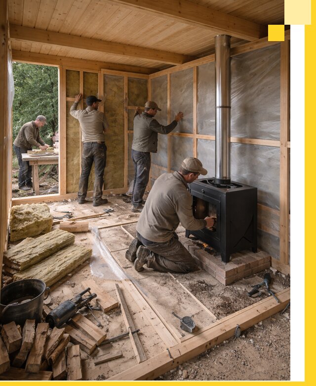 Профессиональный монтаж бань под ключ в Воркуте для дома