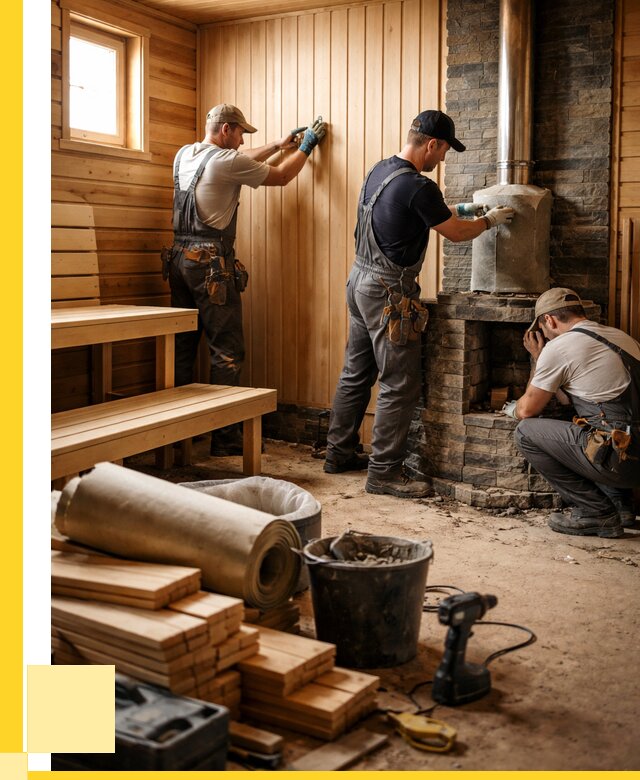 Ремонт бань под ключ в Воркуте от 46265 р. | ЭриданВрк