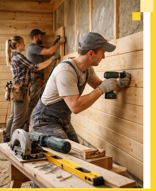 Обшивка бань под ключ в Воркуте: отделка стен и потолков