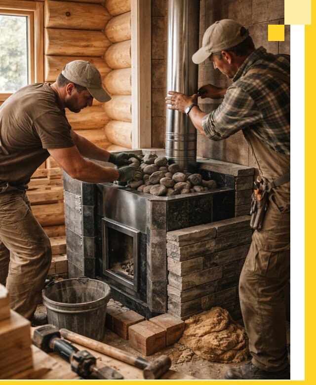 Строительство и отделка русских бань под ключ в Воркуте