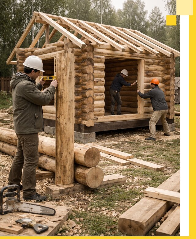 Строительство бань для дачи под ключ в Воркуте с доставкой и монтажом