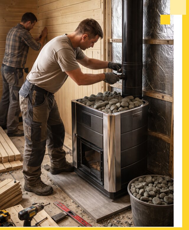 Проектирование и строительство парилок для бани в Воркуте под ключ