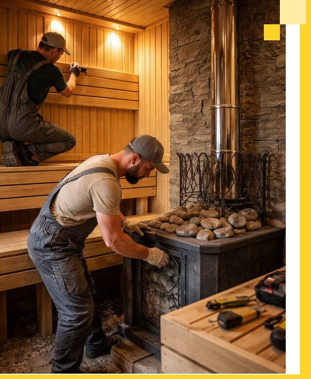 Комплексный дизайн бань, саун и зон отдыха в Воркуте