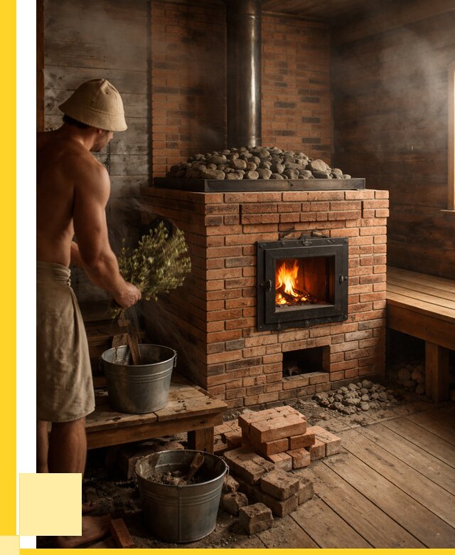 Кирпичные банные печи в Воркуте от 92529 р. | ЭриданВрк