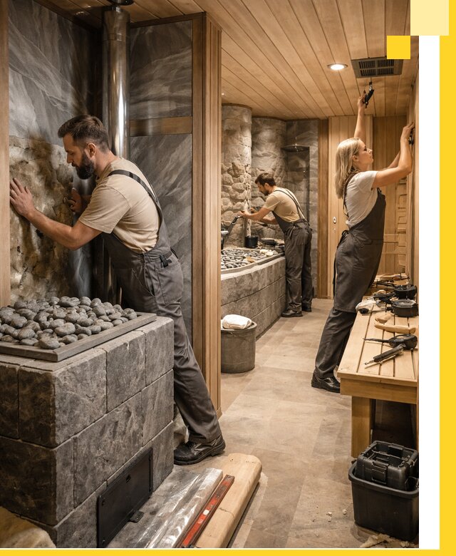 Строительство бань и SPA процедур в Воркуте под ключ и отделкой